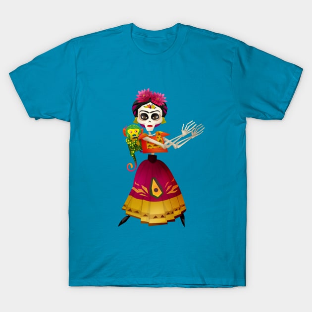 Frida Kahlo T-Shirt by Firebluegraphics